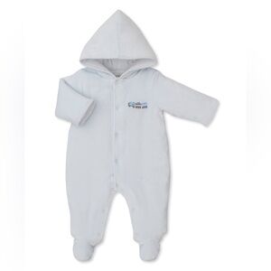 KISSY KISSY Roundabout Railroad Velour Footed Bunting 6-9mo